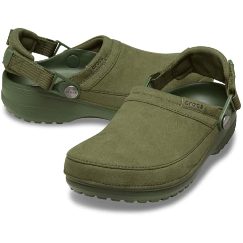 Image of Crocs Unisex-Adult Classic Crafted Canvas & Suede Clogs