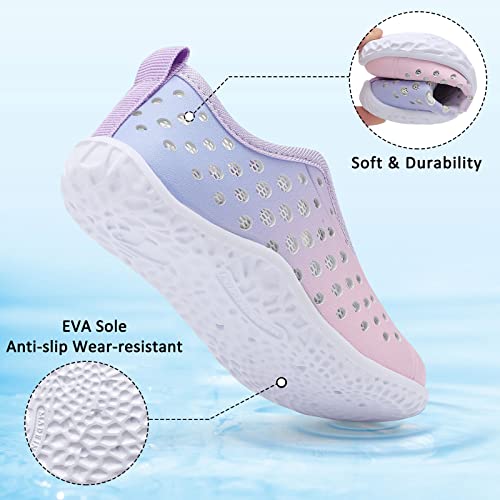 Fires Kids Water Shoes Boys Girls Quick Dry Breathable Barefoot Water Socks for Beach Swim Slip-on Sneakers Lightweight Flexible Toddler Sandals Indoor/Outdoor4