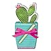 Lady Jayne Potted Cactus Die-Cut Note Pad with Pen (11885)