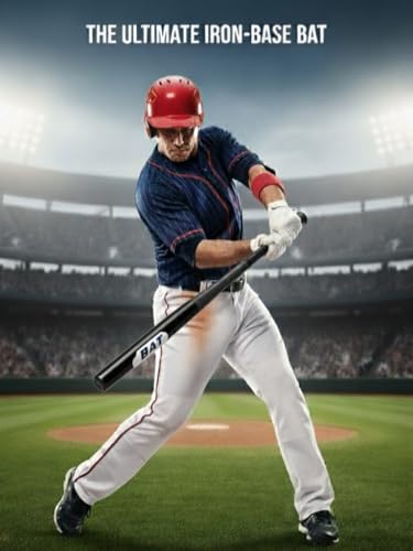 Image of Morex Baseball Bat | 32 Inch | Heavy Duty Steel Metal and Aluminium Alloy Sports Bat with Anti-Slip Grip for Baseball Game, Best for Beginners, Training and Self Defense. (Black)