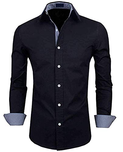 Image of LookMark Men's Plain Regular Fit Casual Shirt