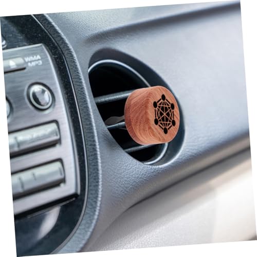 Difusor aromático eléctrico Amosfun en madera para auto y hogar miniatura 6