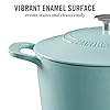 MARTHA STEWART Gatwick 7 QT Enamel Cast Iron Dutch Oven Pot with Lid, Martha Blue #2