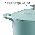 MARTHA STEWART Gatwick 7-Quart Enamel Cast Iron Dutch Oven – Martha Blue – Durable Heavy-Duty Dutch Oven for Slow Cooking, Braising & Baking - Image 3
