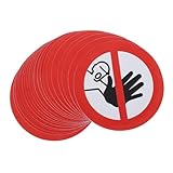 Cabilock 20blatt Bitte Nicht Berühren-aufkleber Wasserfeste Warnschilder Selbstklebend Für Private Bereiche Und Arbeitsplatzsicherheit Klare Gefahrenwarnung Schnell Anbringbar