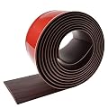 Floor Transition Strip Floor Cover Strips Self Adhesive Flooring Transitions Laminate Floor Strip 2" Wide Vinyl Floor Flat Divider Strip Elegant Wood Grain Design (5cm, 3.3Ft, Black Walnut)