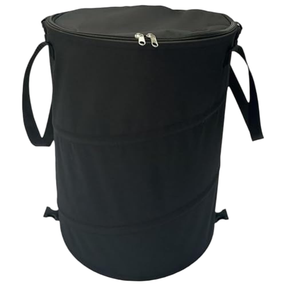Grtheenumb Multicolor Foldable Storage Bin For Picnic & Outdoor Waterproof Garbage Sorting Bag, 37L Trash Can With Lid, Portable Camping Bin For Beach, Garden, Hiking