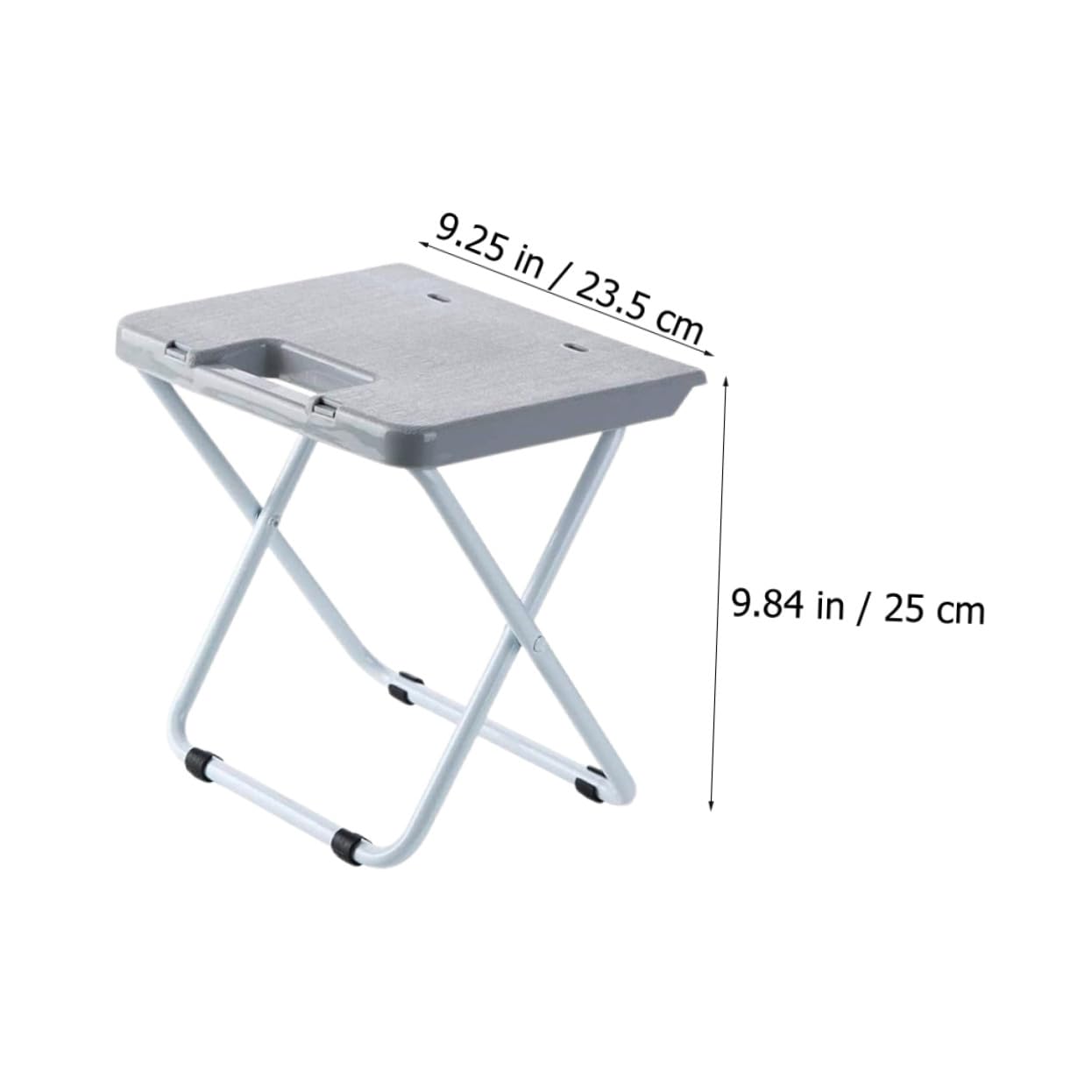 BESPORTBLE Sgabello Pieghevole Portatile in PP e Ferro Resistente e Leggero per Giardino Cucina e Campeggio Sedia Compatta da Esterno e Interno Facile da Trasportare per Pesca e Viaggi