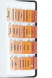 DiverseBee Laminated Bible Tabs (Large Print, Easy to Apply), Bible Study Journaling Supplies, 84 Catholic Bible Index Book Tabs for Women, Bible Accessories, Includes 7 Blank Tabs - Terrazzo Theme