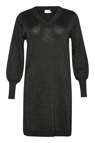 Robe scintillante col en V Kaffe Curve pour sublimer vos formes