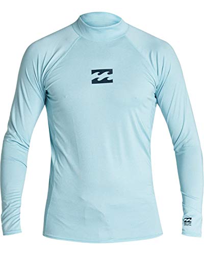 Billabong Men's All Day Wave Performance Fit Long Sleeve Rashguard Blue Large