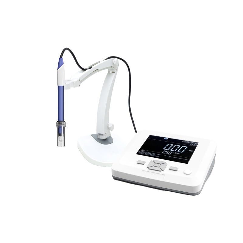 Medidor de temperatura ORP de pH con pantalla táctil de sobremesa