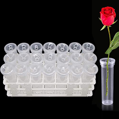 image for Tirifer 21 Pack 60ml Large Floral Tubes with Rack Holder for Milkweed 