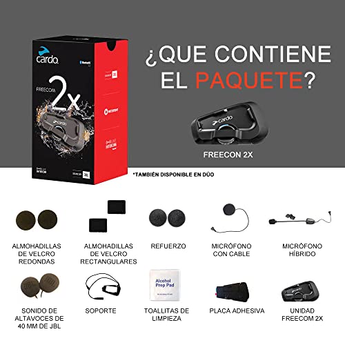 Intercomunicador Cardo Freecom 2X sistema bluetooth de dos vias doble para casco 2