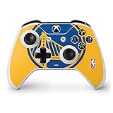 Skinit Decal Gaming Skin Compatible with Xbox One S Controller - Officially Licensed NBA Golden State Warriors Large Logo Design