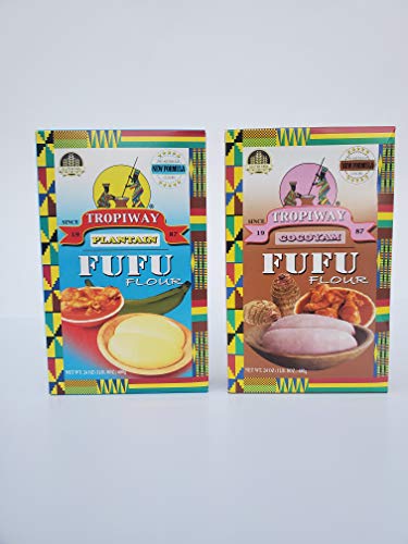 Tropiway Plantain and Cocoyam Fufu Flour 24oz