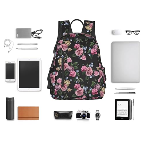 Sac à dos léger noir de travail et sac de voyage compact - 6