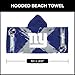 Northwest New York Giants NFL Cross Out Youth Hooded Micro Fiber Towel 22 x 51 Inches