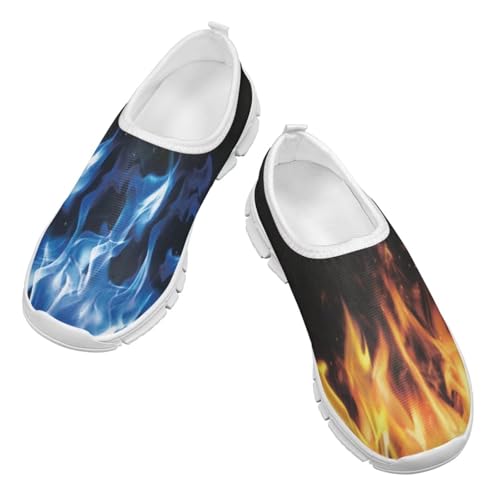 Shoes for Girls Boys Cool Print School Sneakers Breathable Mesh Running Shoes Comfortable Low Top Tennis Shoe3