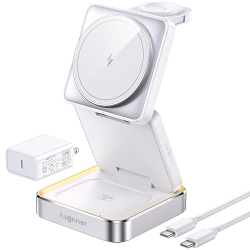 y2025VozCX[d 3 in 1 } MagSafe[d ܂肽ݎ CX[dXe[V iCgCgt s ^ѕ֗}OZ[tX^h iPhone 17/16/15/14/13/12 Apple Watch Air