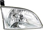 Evan-Fischer Headlight Assembly Compatible with 2001-2003 Toyota Sienna Halogen Passenger Side