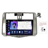 [Reproductor multimedia para automóvil multifunción] Sistema de autorradio multifunción, Bluetooth 5.0 incorporado admite llamadas telefónicas con manos libres, descarga de directorio telefónico y reproducción de música, micrófono incorporado, que hace que su llamada sea más clara, la radio del coche también soporta Radio AM/FM/control del volante/pantalla dividida/USB/salida de vídeo/salidas de audio/RDS/DSP/Cámara DVR (opcional)/OBD2 (opcional)/DAB+ (opcional )/Cámara trasera