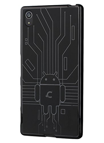 Sony Xperia Z5 Premium Case, Cruzerlite Bugdroid Circuit Case Compatible for Sony Xperia Z5 Premium - Black