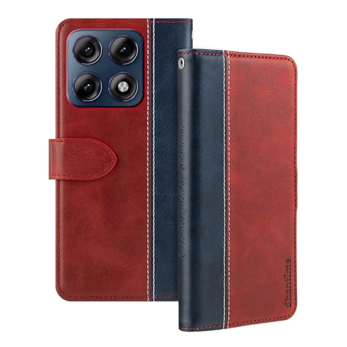 Shantime ���U�[�t���b�v�P�[�X Motorola Edge 70 Pro 5G �Ƃ̌݊������� �J�[�h�z���_�[�t�� RFID�u���b�N �}�O�l�b�g�L�b�N�X�^���h �X�����t�B�b�g �r�W�l�X�ی�J�o�[(���b�h)