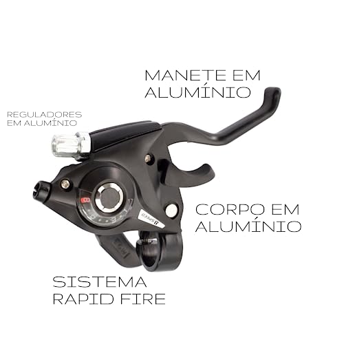 Kit Freio a Disco de Bicicleta Com Alavancas Vfire 24 Velocidades