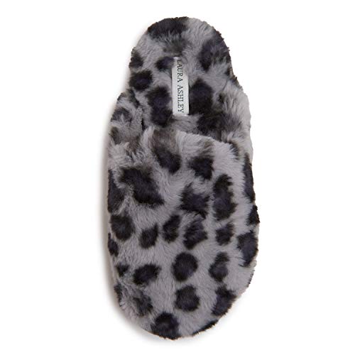 Image of Laura Ashley Ladies All Over Plush W /Memory Foam Slippers