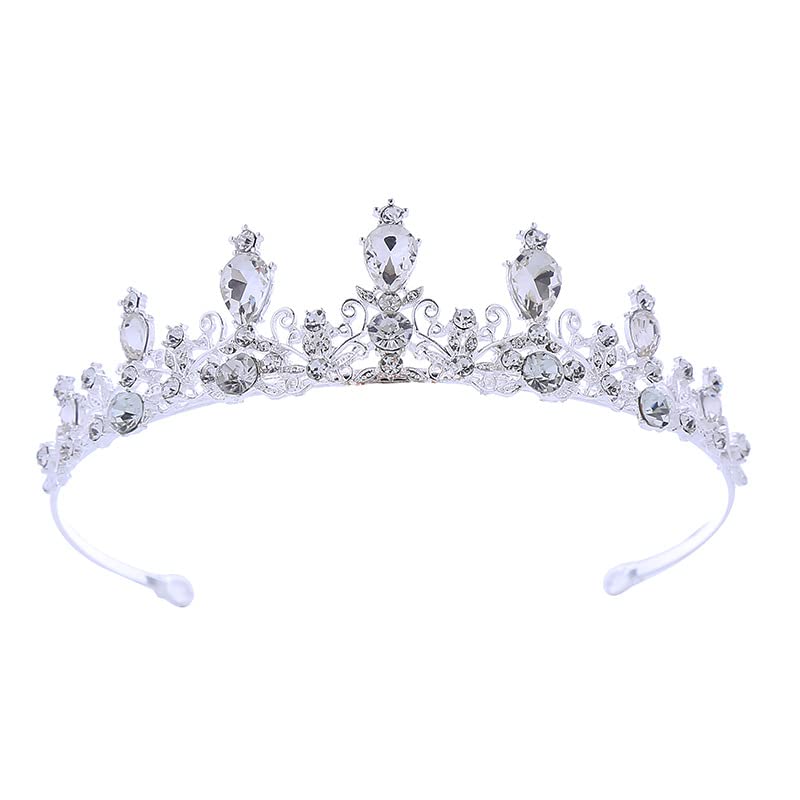 Tiara de princesa con diamantes para novias y disfraces infantiles