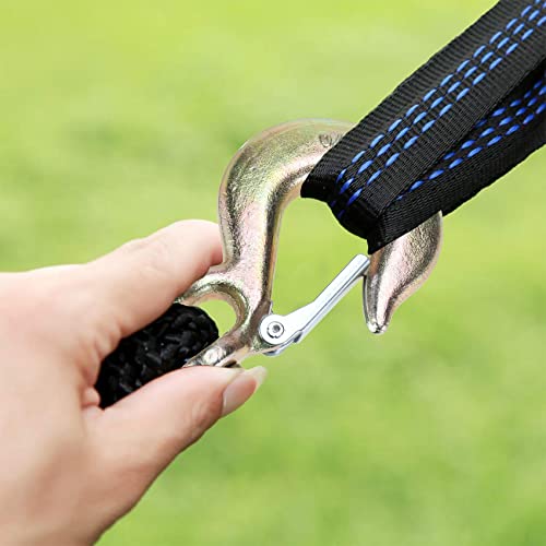 4 Pack 3/8" Clevis Hook With Latch, Grade 70 Clevis Grab Hook Clevis Slip Hook For Trailer Truck Transport #TOP1