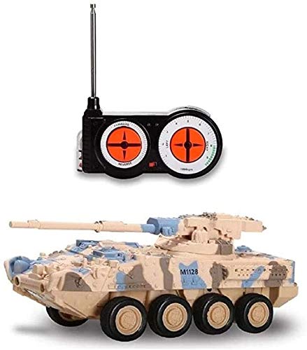 Zhangl Die-cast Military Vehicles 4CH 1：72 Mini Remote Controlled Car,11.5 * 5 * 4.5cm RC Tank Car,Simulation Model of Tracked Off-road Armored Vehicle Gift