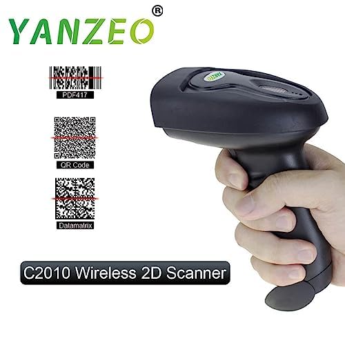 Yanzeo Wireless Barcode Scanner USB Portable DM QR Code Pos Laser Handheld 2D Barcode Reader - Image 4