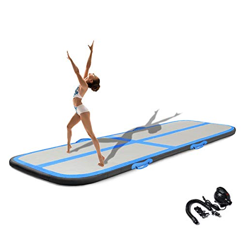 Onsoyours - Esterilla de entrenamiento hinchable, fibra de carbono, 20 cm de altura, con bomba de aire para ejercicios de gimnasia