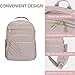 VANKEAN 17.3 Inch Laptop Backpack for Women Work Laptop Bag Fashion with USB Port, Waterproof Backpacks Stylish Travel Bags Casual Daypacks for College, Business, Light Dusty Pink