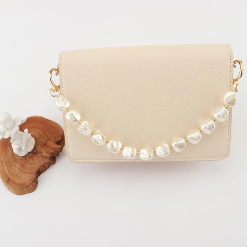 Chaîne de sac à main perle 120cm avec fermoir or pour pochette