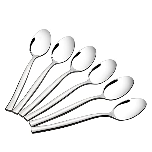 Vareone Cuillère à dessert en acier inoxydable, cuillère à café en argent, cuillère à café 12 Cover
