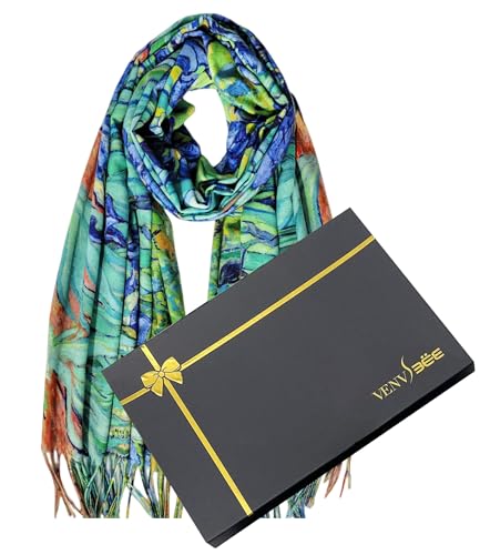 Van Gogh Scarves Art Scarf for Women Best Gift Reversible Soft Shawl Wrap Pashmina in Gift Box