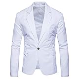 SALEBLOUSE Herren Smart Blazer Anzüge Slim Fit Samt Anzug Smoking Jacke Single Knöpfen Hochzeit Chic Mäntel Einfarbig Langarm Revers Strickjacke Outdoor Outwear Jacke Pullover Tops Bluse Cardigan Coat