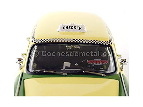 Taxi Checker Cab Chicago 1981 Verde 1:18 miniatura 3
