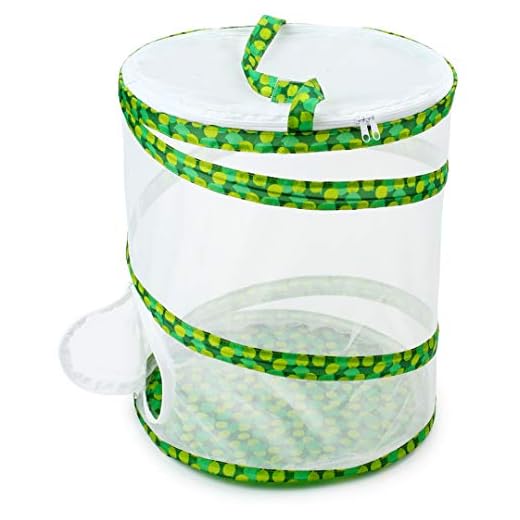 RESTCLOUD Insect and Butterfly Habitat Cage Terrarium Pop-up 12" x 14" Tall
