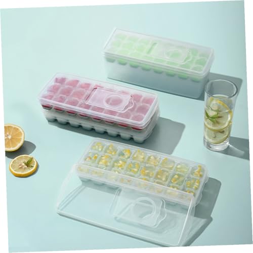 Molde para cubitos de hielo con tapa y contenedor miniatura 5