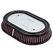 Hoprousa Replacement 29400267 Motorcycle High-flow Air Filter Compatible with '17-later Touring '18-later Softail M8 Engine Equipped with 114 Air Cleaner Accessories Parts (Red)