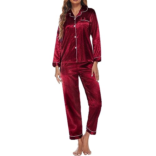 Chemise à col en V ensemble pyjama en satin résolvant l'inconfort des nuits agitées