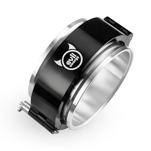 EVIL ENERGY V Band Aluminum, Quick Release V Band Clamp with Flange Intake Intercooler Pipe Clamp (1, 3.5")