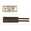 Hide & Drink, Stylish Wrist Wallet Cuff, Wristband with Secret Pouch, Cash Holder, Money Organizer, Full Grain Leather, Handmade, Bourbon Brown, Regular, Classic #5