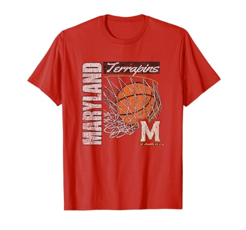 Maryland Terrapins Vintage Basketball 90's Red T-Shirt