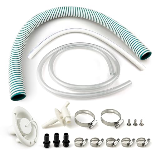 1.25 Fresh Water Tank Hose Connection Kit for RV Camper Water Hose Kit for Travel Trailer Concession Vehicle All Purpose Fresh Water Tank Hose Connection Accessory Kit for RV Trailer Camper