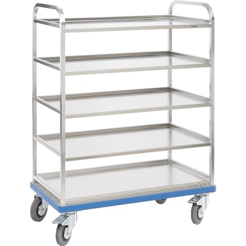 Gmohling - Carrello In Alluminio Per Contenitori 4 Ripiani